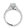 thumbnail image 4 of Aonejewelry 5/8 Carat Halo Two-Tone Diamond Engagement Ring In 14k Solid Rose & White Gold, 4 of 4
