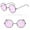 92_F, variant on 1 Pair of Glasses Red Women Men Vintage Retro Glasses Unisex Fashion Circle Frame Sunglasses Eyewear
