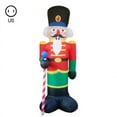 thumbnail image 1 of CNKOO 6 FT Christmas Inflatables Santa Clause Riding The Polar Bear with Shaking Head Outdoor Decorations Clearance Blow Up Yard Decor with LED Lights for  Holiday Party Indoor Garden Law, 1 of 5