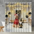 thumbnail image 2 of Happy New Year 2026 Afghan Hound Santa Gnome Holiday Party Snow Shower Curtain Dog Lover Waterproof Bathroom Bathtub Curtain - 13019, 2 of 5
