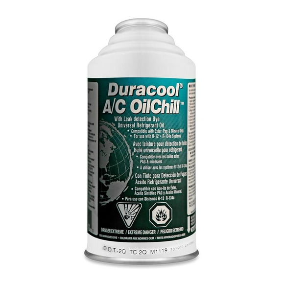 Duracool® A/C Oil Chill™ Synthetic A/C Oil with UV Dye. 4 oz. Can to Provide Lubrication Within the AC System.