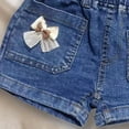 thumbnail image 5 of CYRBOKO Toddler Girls Denim Pants, Casual Summer Elastic Waist Running Kids Jeans Blue Size 2-3 T, 5 of 5