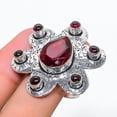 thumbnail image 2 of Natural Mozambique Garnet Gemstone 925 Sterling Silver Gift Ring Size 9, 2 of 2
