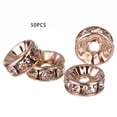 thumbnail image 2 of Spacer Charms Crystal DIY 50PCS Rhinestone Spacer Beads Loose Beads for Bracelet, 2 of 10