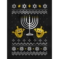 thumbnail image 2 of TeeStars - Funny Jewish Holidays Ugly Christmas Hanukkah Sweatshirt Small Navy, 2 of 4