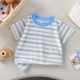 thumbnail image 2 of Gubotare Tee T-Shirts Graphiques pour Garçons T-Shirts pour Garçons T-Shirts à Manches Courtes pour Enfants T-Shirts Basiques Col Rond Hauts Taille 6-7 (Bleu Pâle, 6-7 Ans), 2 of 4