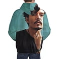 thumbnail image 6 of Johnny Depp Mens Active Sweatshirts Cozy Hoodie 3d Graphic Sweater Casual Winter Clothes Tops Coat Small, 6 of 7