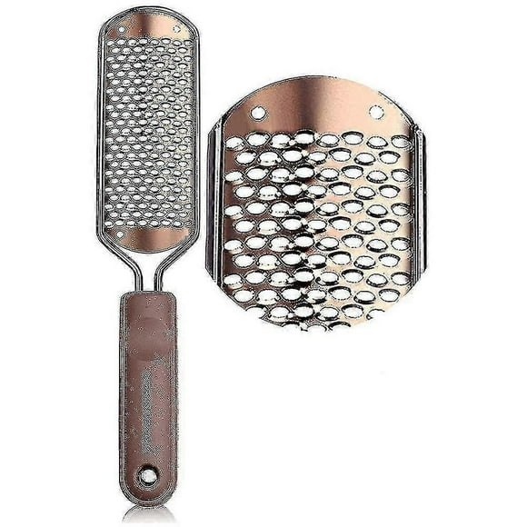 Professional Pedicure Foot File Callus Remover - Large Stainless Steel Foot Rasp For Wet And Dry Feet - Colossal Foot Scrubber For Smooth Results