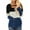 Blue, variant on Fall Plus Size Tunics Fall Outfits for Womens Leopard Print Color Block Long Sleeves Cutout Choker Tops Scoop Neck Casual Loose Fit Blousestops Pullover Sweatshirts