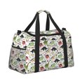 thumbnail image 2 of Fotbe Cute Dinosaurs Bolsa de Viaje con Estampado, Bolsa de Fin de Semana para Mujer con Compartimento para Zapatos, Bolsa de Gimnasio con Bolsillo Húmedo, 2 of 7