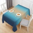 thumbnail image 6 of Dark Blue Khaki Ombre Table Cloth Waterproof Tablecloths, Modern Abstract Art Gradient Tablecloth Dining Table Cover for Kitchen Party Tabletop Outdoor, Rectangle Tablecloth 60x120 Inch, 6 of 9