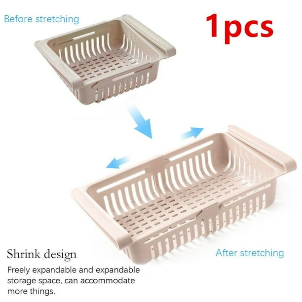 Expandable PullOut Organizer Tray for Refrigerators