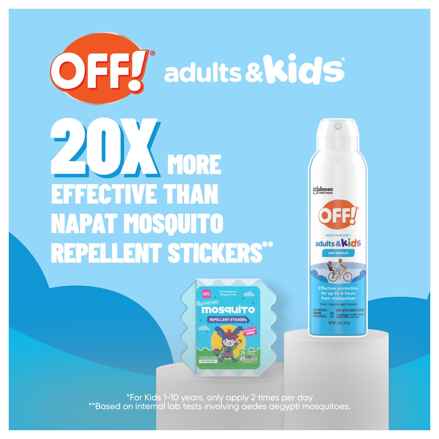 OFF! Insect Repellent Aerosol for Adults & Kids, Fragrance-Free Bug Spray for Everyday Protection from Mosquitoes, 5 oz