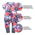 thumbnail image 4 of MYGBCPJS Baby Boys Girls 2-Pack Zipper Romper Infant Short Sleeve Cotton Playsuit 2 Way Zip Jumpsuit Sleep and Play Toddler One-piece Pajamas (3-36 Months), 4 of 6