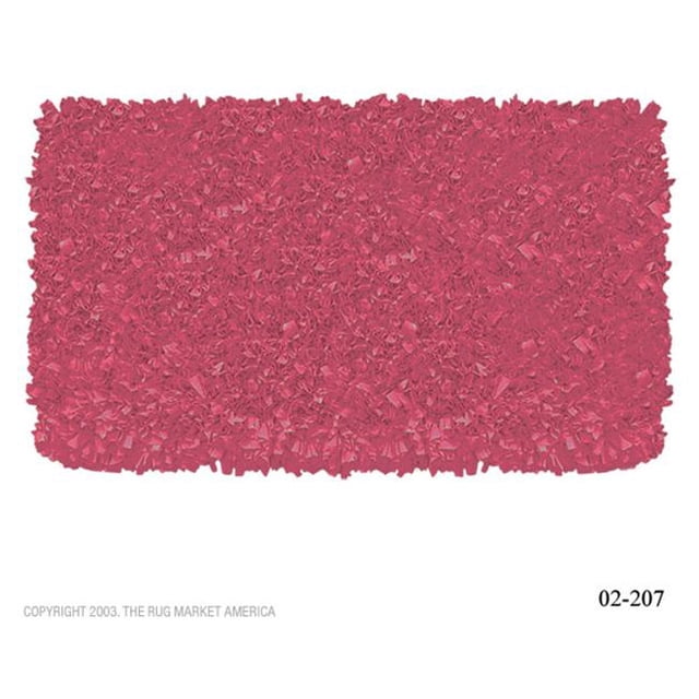The Rug Market 02207B 4-SHAGGY RAGGY RASPBERRY RASPBERRY 2.8X4.8