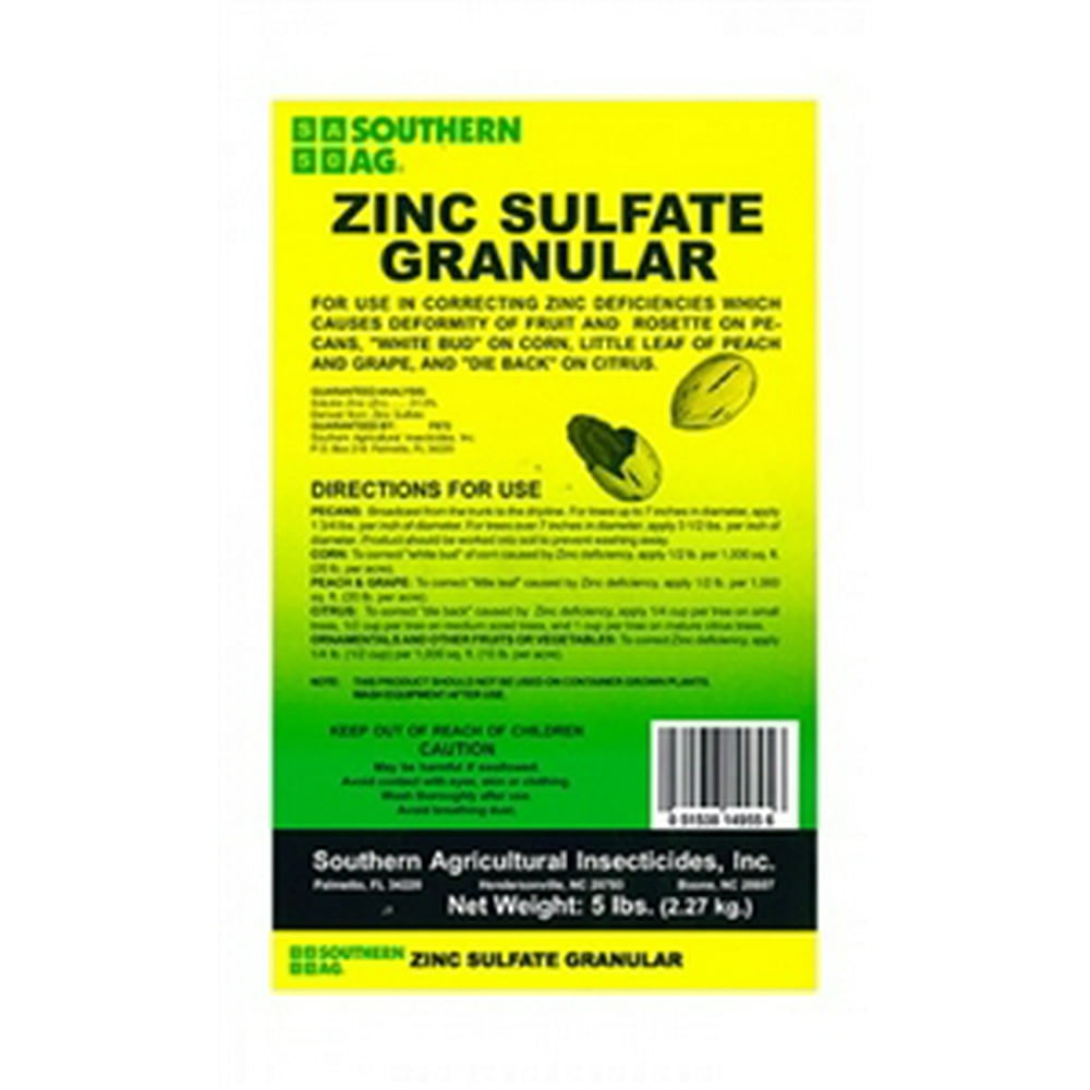 Zinc Sulfate Granular Fertilizer 5 Lbs.
