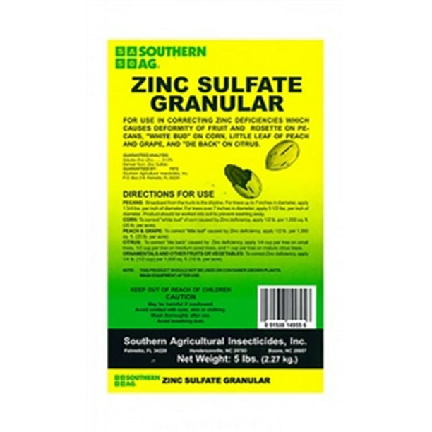 Zinc Sulfate Granular Fertilizer 5 Lbs.