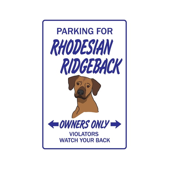 SignMission Z-Rhodesian 8 x 12 in. Rhodesian Ridgeback Sign