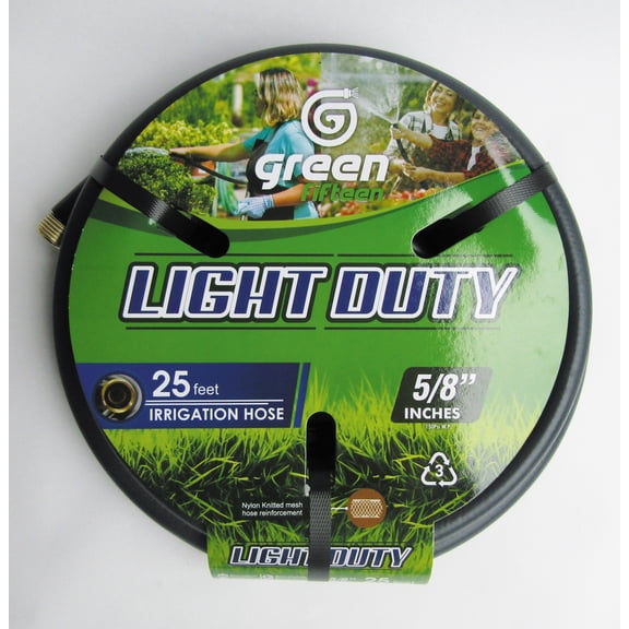 5/8" x 25 Feet - Light Duty Irrigation Garden Hose