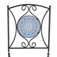 thumbnail image 3 of Metal Mosaic Outdoor Furniture - Black Chair, 3 of 6