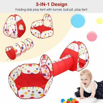 Portable Kids Baby Play Tent Ball Pit Playhouse Ocean Ball Pool Outdoor Toy SH 