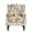 Pattern-Beige, variant on UIXE Floral Accent Chairs Set of 2 Living Room Chairs Retro Wingback Arm Chair Upholstered Armchair in Fabric , Beige Pattern