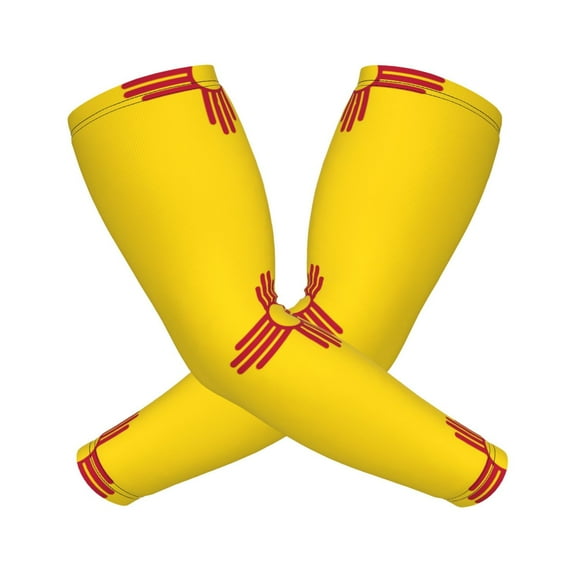 Cooling Compression Arm Sleeves New Mexico Sun Protection Sport Arm Sleeves For Men Women Baseball Basketball Running