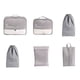 thumbnail image 2 of Set de 6 cubos de viaje con bolsa para zapatos, estuche para dispositivos electrónicos y organizador de cosméticos | Organizadores de equipaje para maletas | Bolsas ligeras de poliéster para guardar, 2 of 7