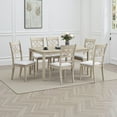 thumbnail image 6 of Feri Dining Table, 59 Inch, Rectangular Top, Antique Bone White Finish, 6 of 6