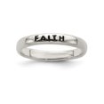 thumbnail image 1 of 925 Sterling Silver Vintage Faith Ring Religious, 1 of 6