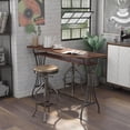 thumbnail image 6 of Larena 1-Shelf Metal Counter Height Table, Toasted Barnwood, 6 of 8