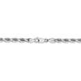 thumbnail image 4 of 14k White Gold 20 Inch 4.5mm Rope Chain Necklace Pendant Charm, 4 of 9