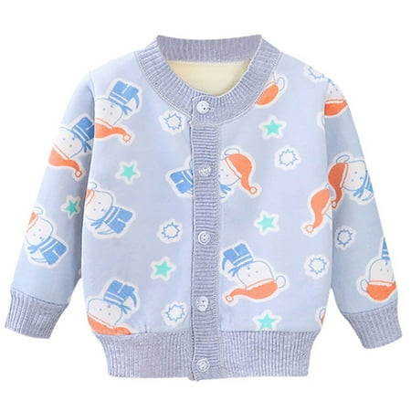 

0-3T Newborn Toddler Baby Girl Boy Cute Sweater Button Cardigan Coat