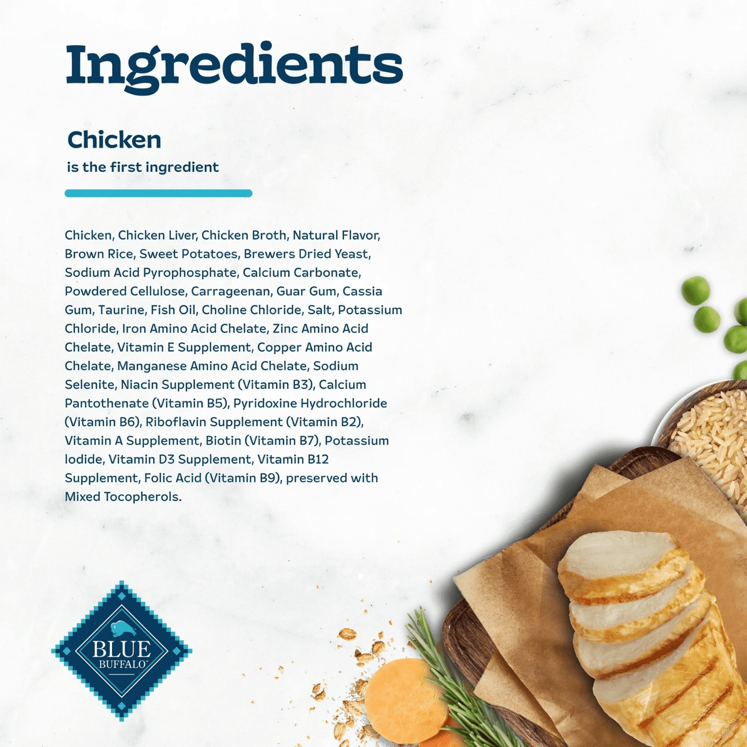 Blue Buffalo Tastefuls Spoonless Singles Wet Cat Food Paté, Chicken, 2x1.3oz