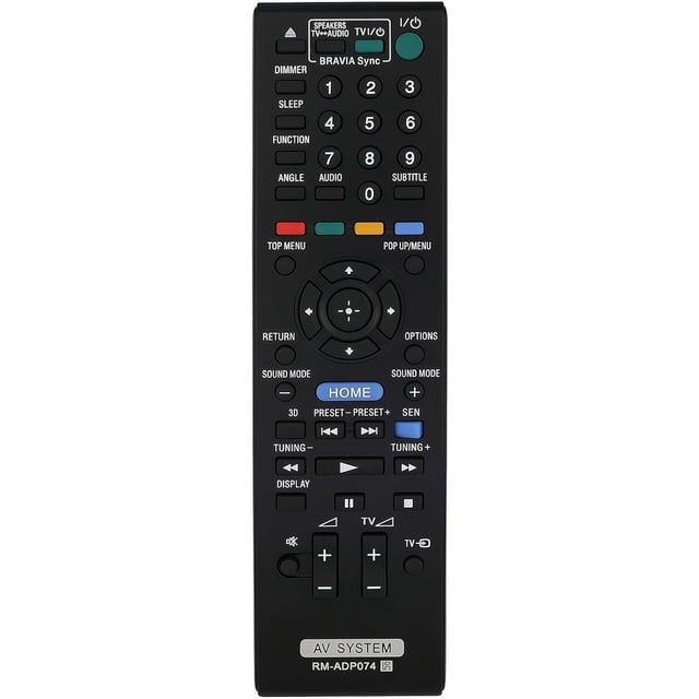 RM-ADP074 Compatible with Home Theater BDV-E690 BDV-E490 BDV-E290 Infrared Replacement Remote Control