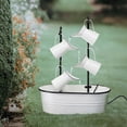 thumbnail image 3 of Glitzhome Farmhouse Wood Electric Fountain, 3 of 5