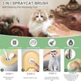 thumbnail image 3 of ZEKURAPA Cat Steam Brush,3in1 Cat Brush for Shedding,Cat Steam Brushes for indoor Cats,Rechargeable Cat Deshedding Brush With Steam for Long & Short Haired Cats and Dogs, 3 of 10