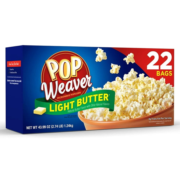 Pop Weaver Extra Butter Microwave Popcorn, 40 Ct Bags), 44 OFF