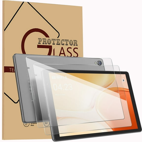 2 Pack Screen Protector for FITIFUN D10A/Tedupee/PUTECCH 10.1 inch Tablet, [HD Clarity] [9 Hardness] [Anti-Scratch] Tempered Glass