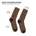 thumbnail image 3 of Xecao Fox In Forest Print Crew Socks for Men and Women, Men's Soft Moisture-wicking Sock, 3 of 7