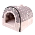 thumbnail image 4 of Cama para perros y gatos, tienda para mascotas, cama tipo cueva, suave, interior, lavable, casa para gatos autocalentable, nido para perros, caniche, L, 4 of 8