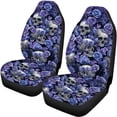 thumbnail image 5 of Uourmeti Skull Design Car Seat Covers 3 Pack, Car Seat Covers Full Set Polyester Easy to Install Durable for Cars Sedans Trucks, 5 of 10