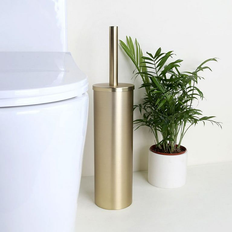 Brushed Brass Toilet Bowl Brush Gold - Threshold™