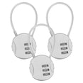 thumbnail image 1 of Candado de Casillero de Combinación Uxcell de 3 Paquetes, Candados Redondos de 3 Dígitos para Gimnasio con Cable para Equipaje/Mochila Zipper/Aire Libre [Plateado], 1 of 6