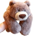 thumbnail image 4 of Muñeco de peluche de oso durmiente, regalo de cumpleaños para niños, color blanco, 4 of 5