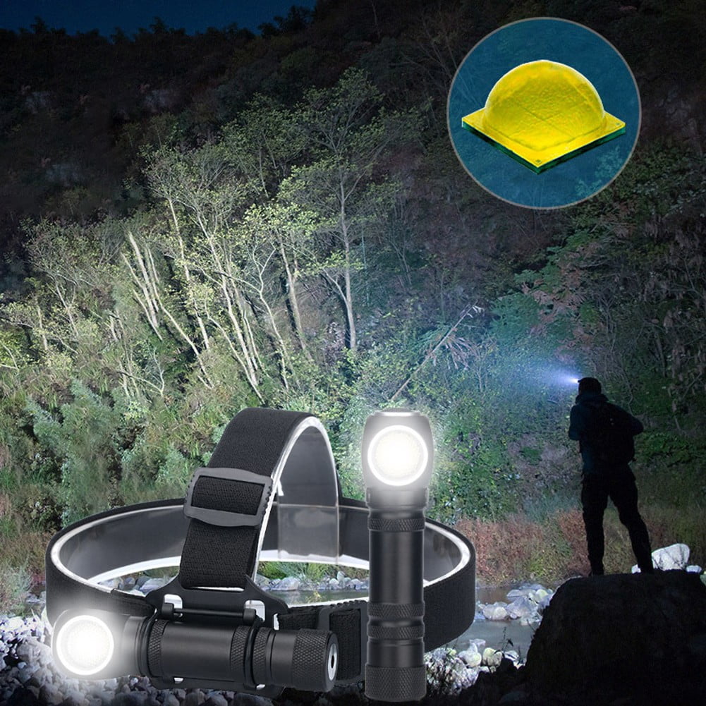 Sportact Camping Essentials,Dual Purpose Headlamp 2000 Lumens Head Torch Waterproof LED Rechargeable Camping,Outdoor Sports