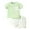 Light Green CHA3 toddler clothes boys, variant on GXWEA 2T Boy Outfit 18 Month Boy Clothes Boy Girls Toddler Summer Outfit T-Shirt Toddler Boy Summer Clothes Short Set