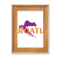 thumbnail image 1 of Mapa kroatia Europa Escritorio Marco de fotos de madera Pantalla Imagen Arte Pintura Múltiples conjuntos, 1 of 4