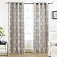thumbnail image 4 of DriftAway Thermal and Room Darkening Grommet Unlined Window Curtains, 2 Panels, 52" x 54", Beige and Gray, 4 of 6