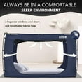 thumbnail image 4 of Bed Tent Bed Canopy Full Size Tents for Adult - Portable Dream Tent Indoor Sleeping Tents 93% Blackout with 3 Doors Breathable Big Space Tents, 4 of 9